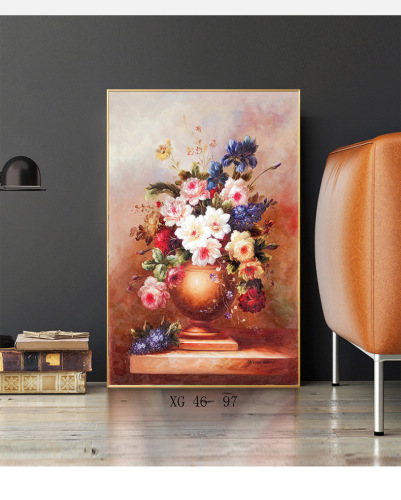 classical flower oil painting decorative painting art hd micro spray oil canvas printing spray painting print personalized creative frameless