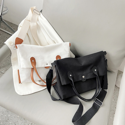 simple bag women‘s bag versatile large capacity canvas bag shoulder bag internet celebrity portable tote bag