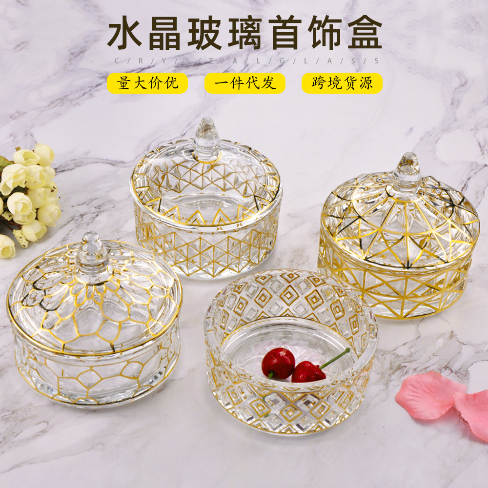 European-Style High-End Entry Lux Crystal Glass Jewelry Box ...