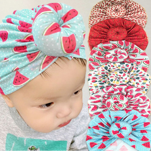 european and american new donut children‘s cap pullover cap newborn baby hat baby turban wrap