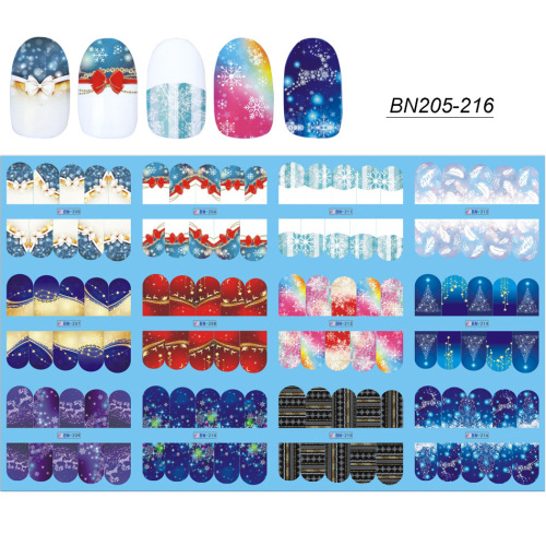 Foreign Trade Watermark a BN Large New Japanese Halloween Christmas Full Nail Decal Nail Sticker