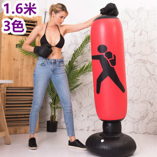spot inflatable boxing column vertical strike column thickened tumbler fitness sandbag 1.6 m vent boxing column