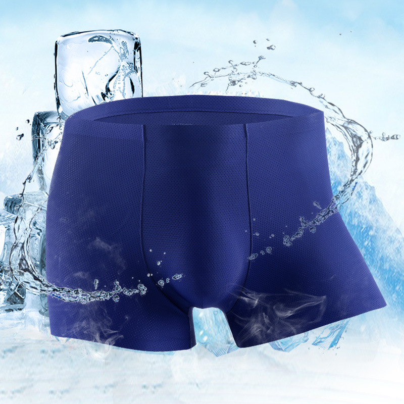 New Mesh Ice Silk Men's Underwear Comfortable Breathable Box...
