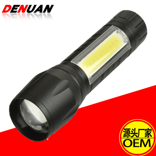 usb rechargeable strong light zoom flashlight xmlt6 led stretch zoom household lighting night fishing mini flashlight