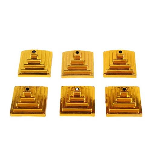 Plastic Gold-Plated Round Square Office Table Flag Base Table Flag Seat Signing Flag Table Flag Hand Flag Flag Flag Stand