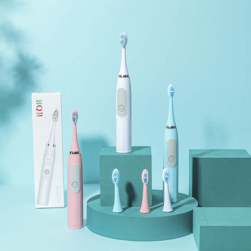 Single Pack Sonic Electric Toothbrush Adult Bamboo Charcoal Fine Soft Hair Send Battery Daily Necess