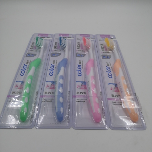 factory direct sales corier adult hair independent packaging toothbrush wholesale