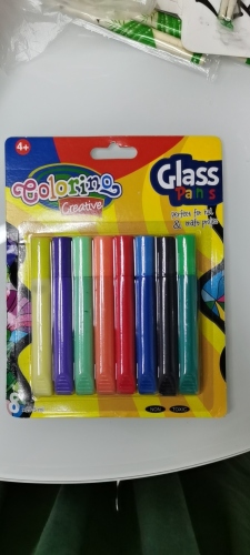 8 colors 12g suction card glass glue kindergarten handmade