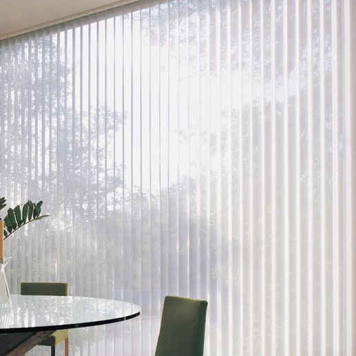 Foshan Curtain Manufacturer PVC Rotating Rod Vertical Venetian Blind Full Shading Vertical Blinds Cu