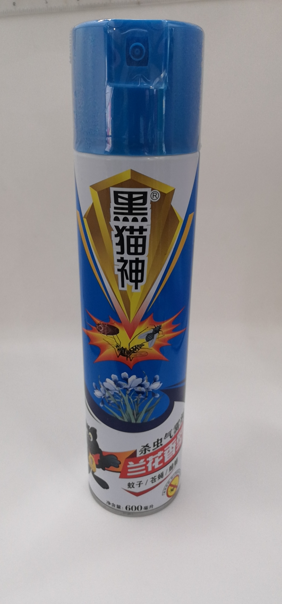 黑猫神兰花香型刹虫气雾剂600ml