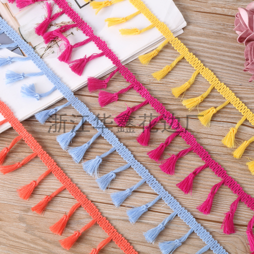 Solid Color Broom Lace 4cm Tassel Tassel Lace DIY Handmade Shoes and Hats Clothing Home Textile Blanket Accessories Lace