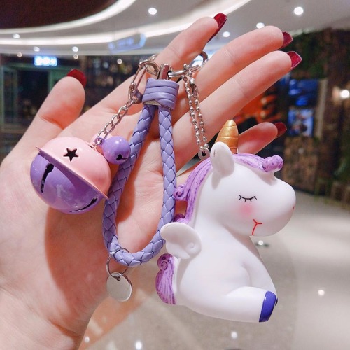 Cartoon Cute Unicorn Doll Keychain Pendant Women‘s Bag Key Chain Small Gift Gift Stall Night Market Wholesale