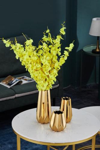 creative electroplating ceramic vase fashion simple dried flower flower decorations decorative flower vase