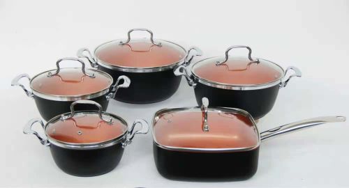 Aluminum Pot kitchenware Household 10-Piece Non-Sti Pot Soup Pot Frying Pan Set Kitchen Supplies Non-Sti Pot Spot Supply Batch