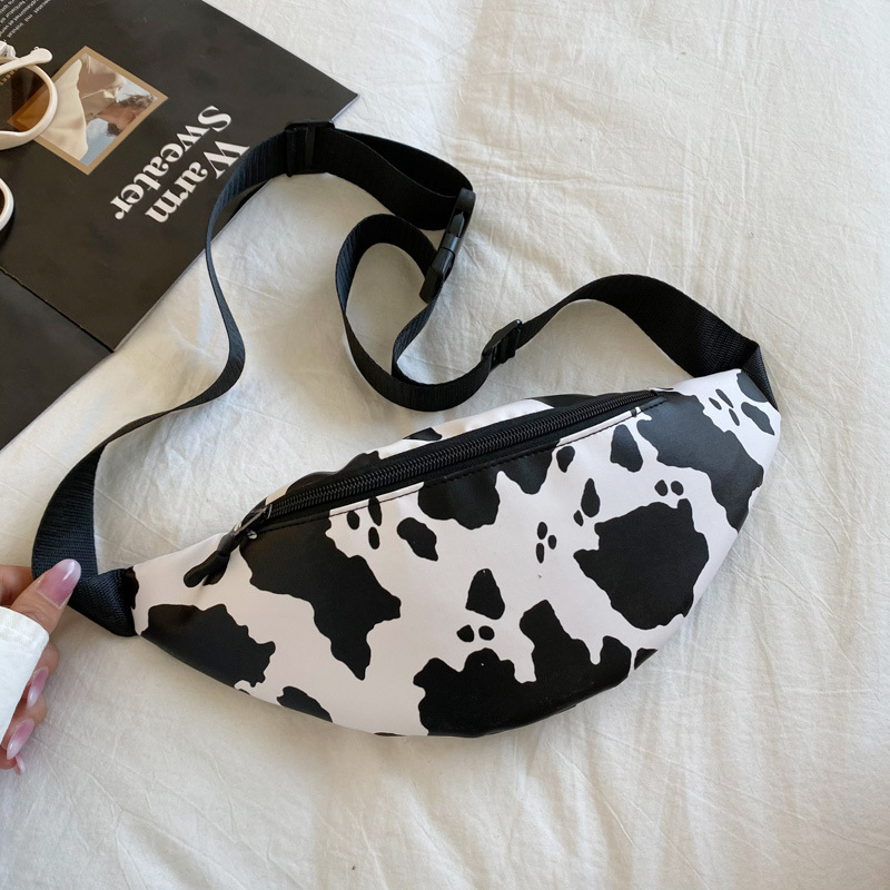 Cows Pattern Bag 2021 New Summer Crossbody Chest Bag Ins Fashionable Stylish Women's Waist Bag