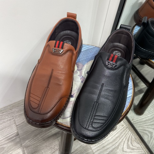 dick bull new breathable casual leather shoes business soft surface soft bottom middle-aged and elderly driving dad slip-on shoes