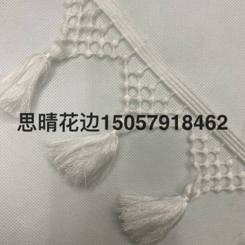 knotted tassel lace， handmade hanging ear lace scarf bag home textile supplies clothing accessories lace