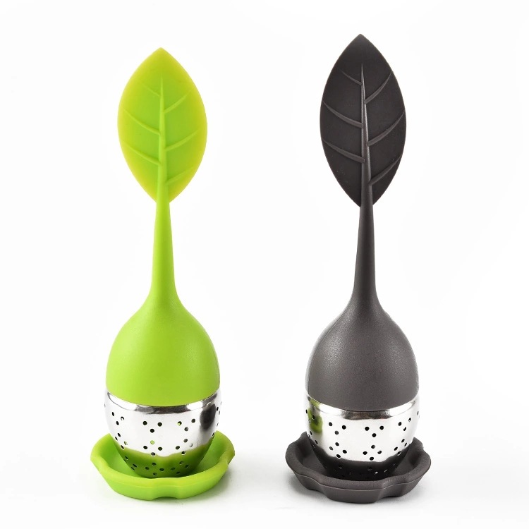 Silicone Tea Filter Creative Travel Tea Making Device Thickened Temperature Resistance Leaf-like Tea