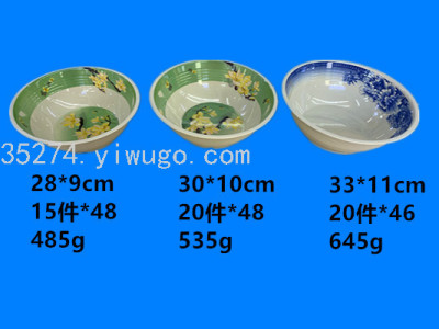 Factory Direct Sales Melamine Stock Melamine Bowl Melamine Decal Bowl Can Be Sold by Ton the Whole Cabinet Price Discount