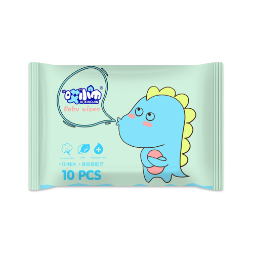 10-Piece Wet Wipes 10-Piece Disposable Wet Tissue Maternal and Child Supplies Online Store Taobao Small Bag Gift Gift Low Price