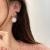 Korean Style Temperament Wild Letter Flower Earrings New Trendy High-Grade Elegant Niche Design Vintage Earrings Women