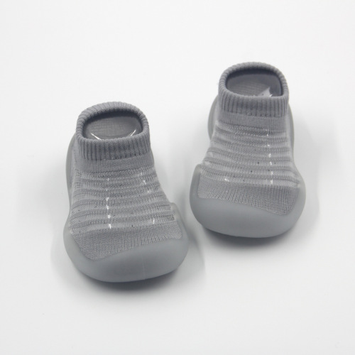 fashion New Floor Shoes Baby Indoor Toddler Shoes Baby Soft Bottom Toddler Shoes Non-Slip Silicone Shoes One-Piece Delivery 
