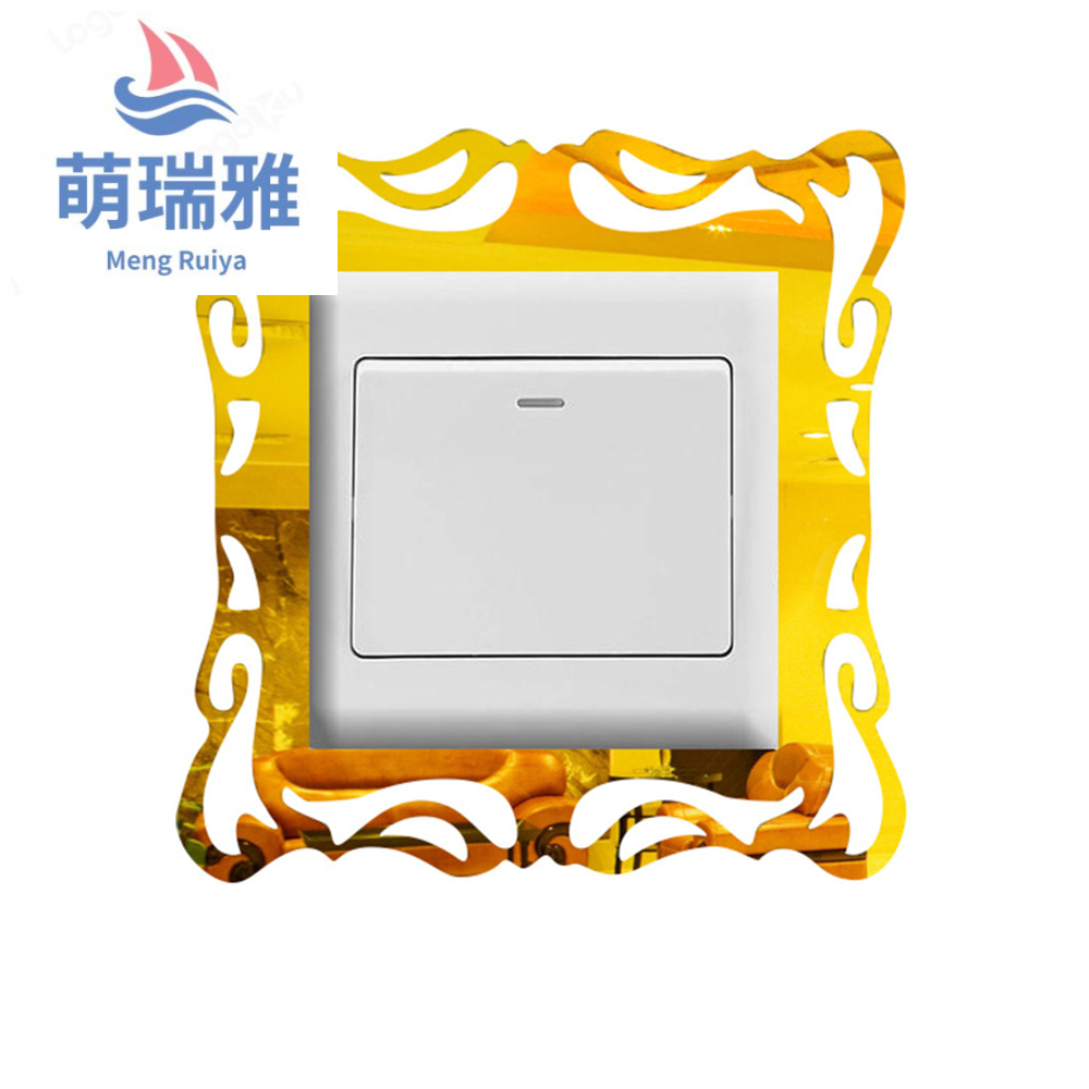 Acrylic Switch Mirror Stickers Home Decoration Style Photo Frame Switch Mirror Home Decoration Switc