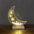 Ramadan Muslim Crafts Decoration Moon Decoration Wooden Gift Pattern Custom Furniture