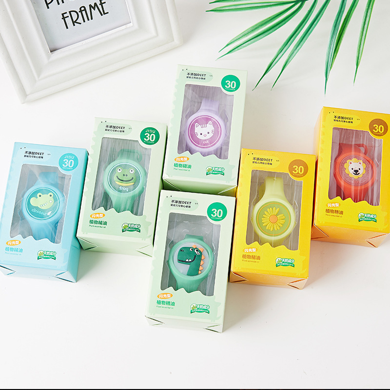 Summer Cartoon Luminous Anti-Mosquito Bracelet Flash Mosquito Repellent Bracelet Children Outdoor Mo