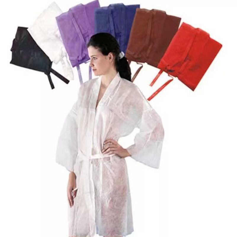 Disposable Kimono Non-Woven Fabric Sauna Clothes Bathrobe Bathrobe Hotel Sauna Beauty Bath