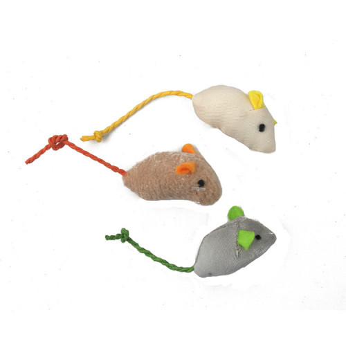 plush simulation catnip mouse 3-piece set scratch-resistant bite-resistant molar funny cat interactive manufacturers spot
