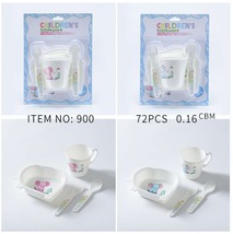 Printed cartoon tableware 4piece set foreign trade wholesale