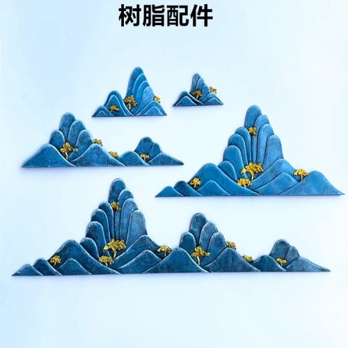 physical painting accessories relief rockery iron art painting resin rockery resin crafts new chinese decorative painting accessories