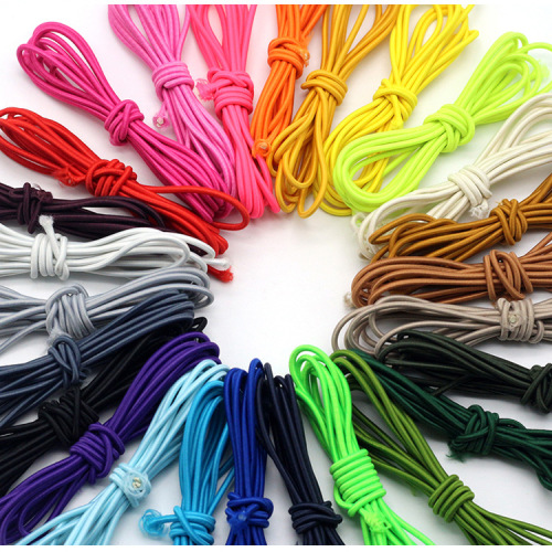 2.5mm Colorful round Elastic Band Rubber Band Height Elastic String Jump Elastic Band Fine ATLS Rope Children Rubber Band