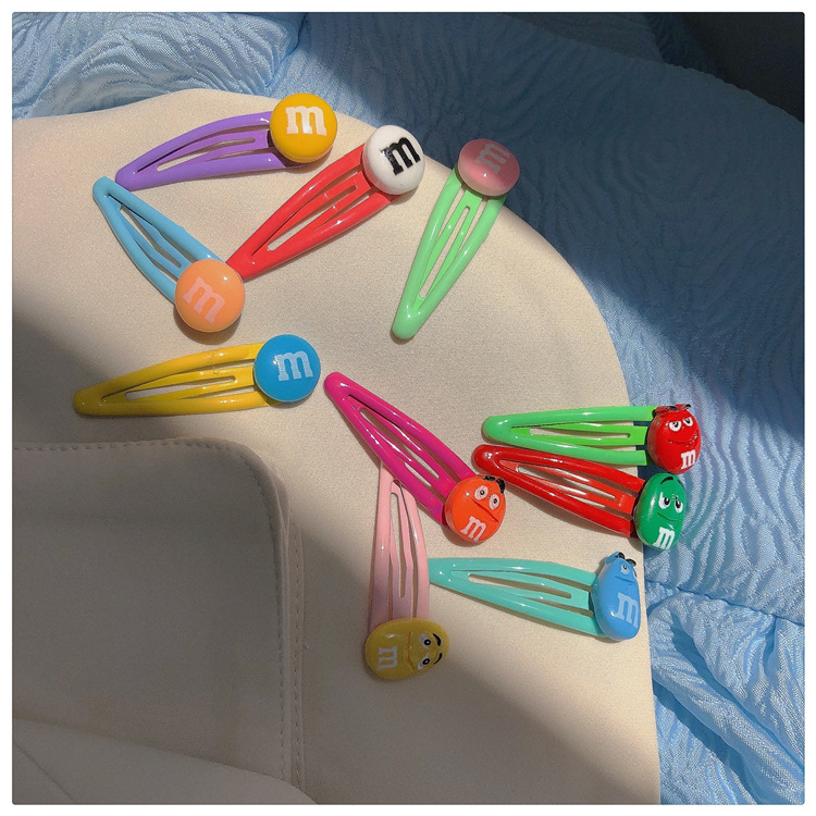 M Bean Barrettes 5 Pack ~ Cute Girl BB Clip Bang Clip Cartoo...