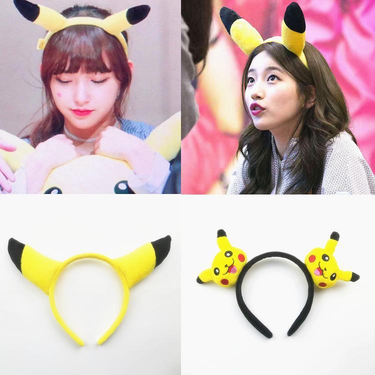 Pikachu Headband Japanese Cartoon Plush Doll Internet Celebr...