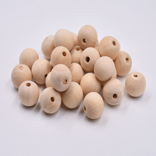 Spot Goods Log Bead Wooden Ball 4-50mm Natural Log Original Color Blank Log Bead Scattered Beads Bracelet DIY Accessories