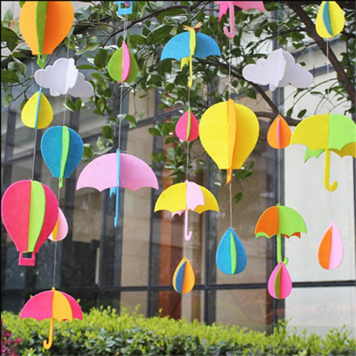 factory hot selling three-dimensional cloud pendant wedding supplies party kindergarten activity decorations garland wholesale customized
