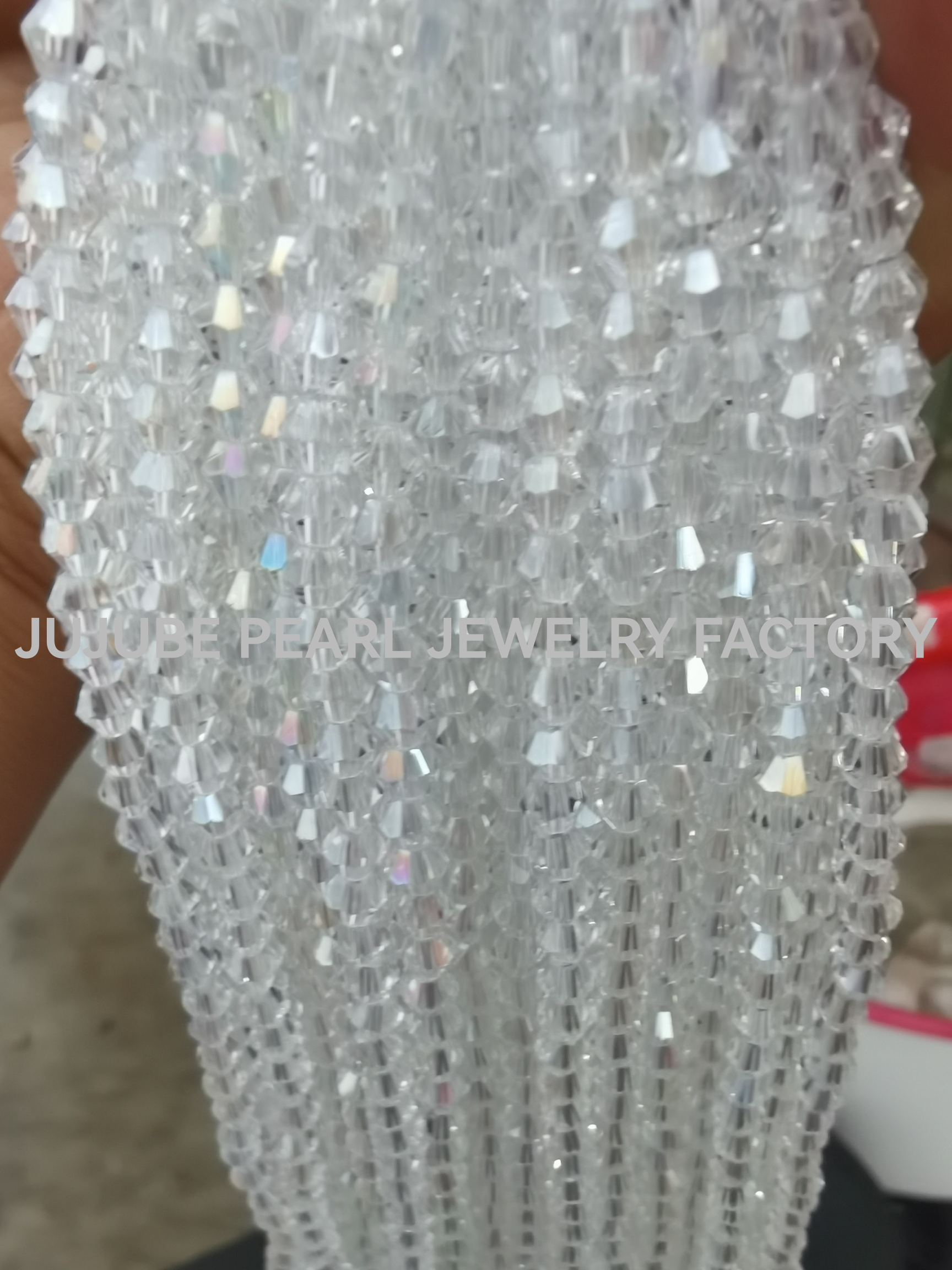 Singlepointed doublepointed doublepointed crystal beads flat beads round beads