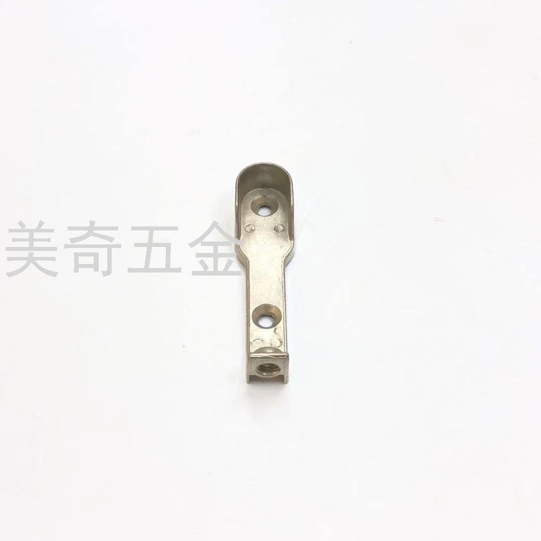 锌合金衣柜卫生间法兰座衣管托扁管托座法兰座加厚衣柜挂衣杆托座