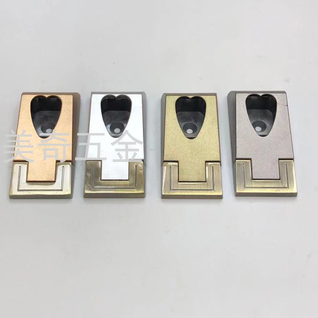 加厚心型衣柜衣通管法兰座橱衣柜锌合金组合静音防滑挂衣杆衣通杆