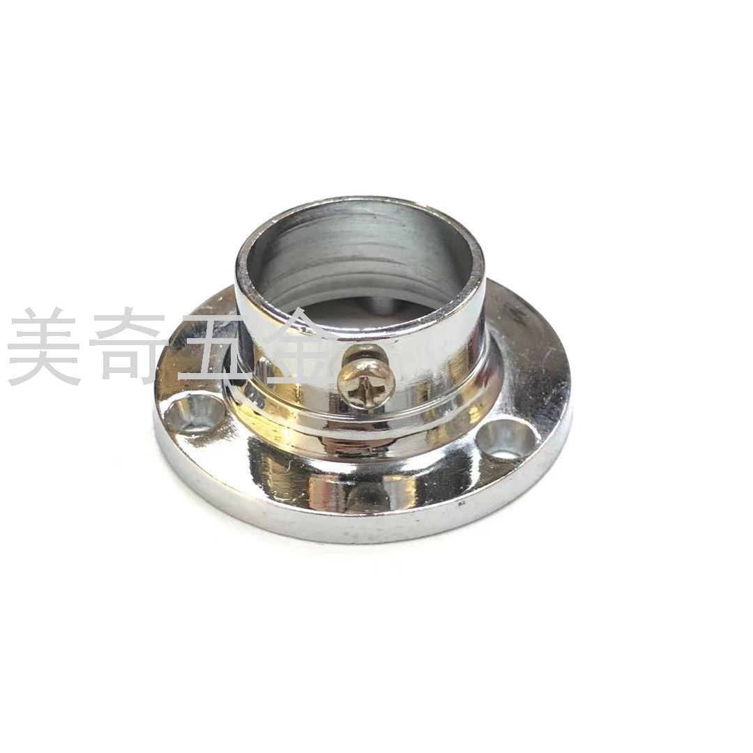 家具橱柜衣柜法兰托管带螺丝孔侧位铁法兰五金铁法兰带螺丝孔托座