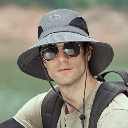 [hat hidden] sun hat men‘s summer bucket hat outdoor mountaineering sun hat breathable and uv-resistant sun hat