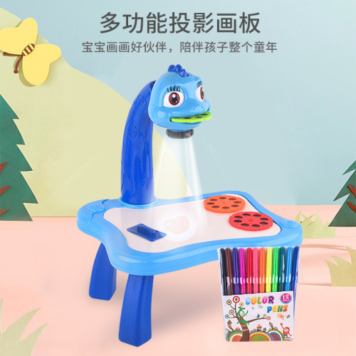 cross-border children‘s educational projection drawing board graffiti writing erasable boys and girls painting study table early childhood education toys