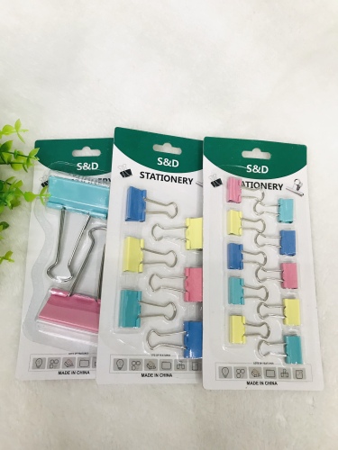 2 yuan store wholesale suction card packaging 2 folders book folder long tail clip stationery store supermarket supply wholesale