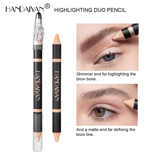 Handaiyan Double-Headed Eyebrow Dual-Purpose Pen Eyebrow Bone Brightening Bottoming Highlight Face Brightening Highlight Concealer Pen