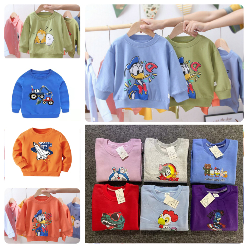 new children‘s round neck suit casual children‘s clothing sweater single blouse inventory stall running quantity children‘s clothing supply