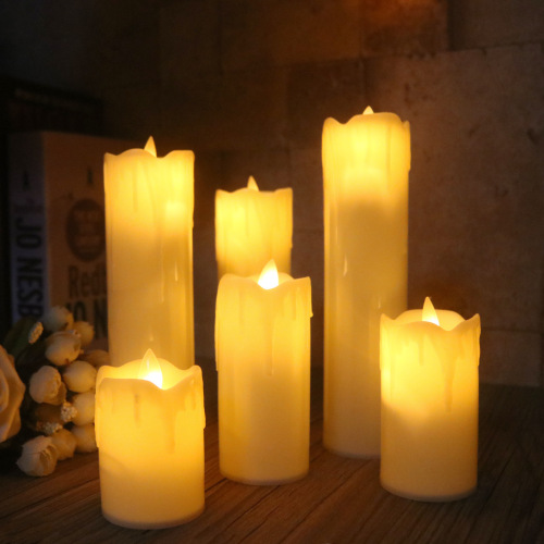 Direct Selling New LED Electronic Candle Wave Mouth Swing Candle Wedding Supplies Layout Home Club
