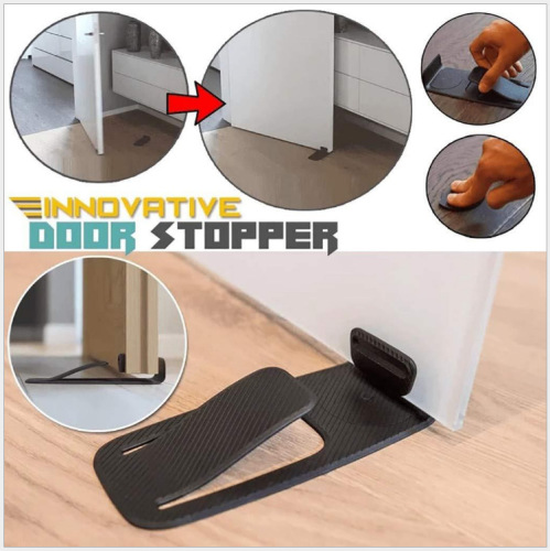 simple door stopper artifact invisible anti-collision door stop punch-free silicone door top mute buffer door stopper