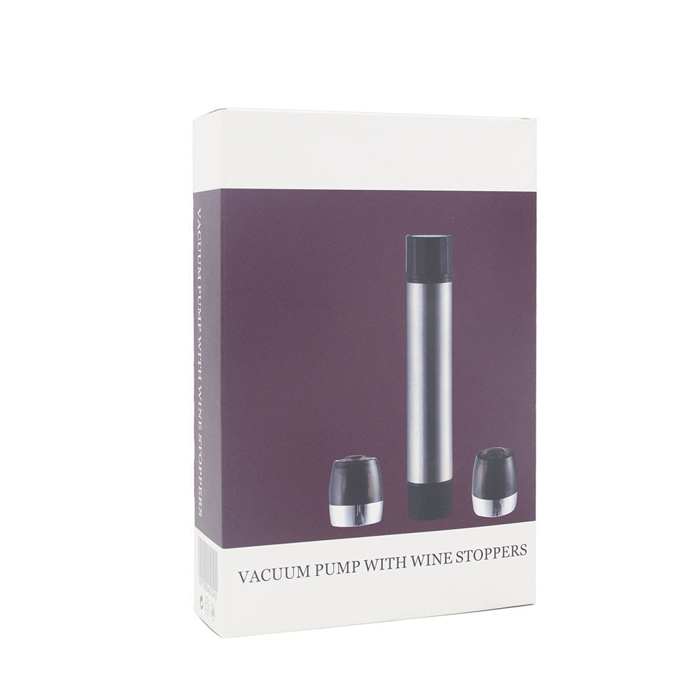 Red Wine Vacuum Stopper One Pump Two Plug Set Stainless Stee...